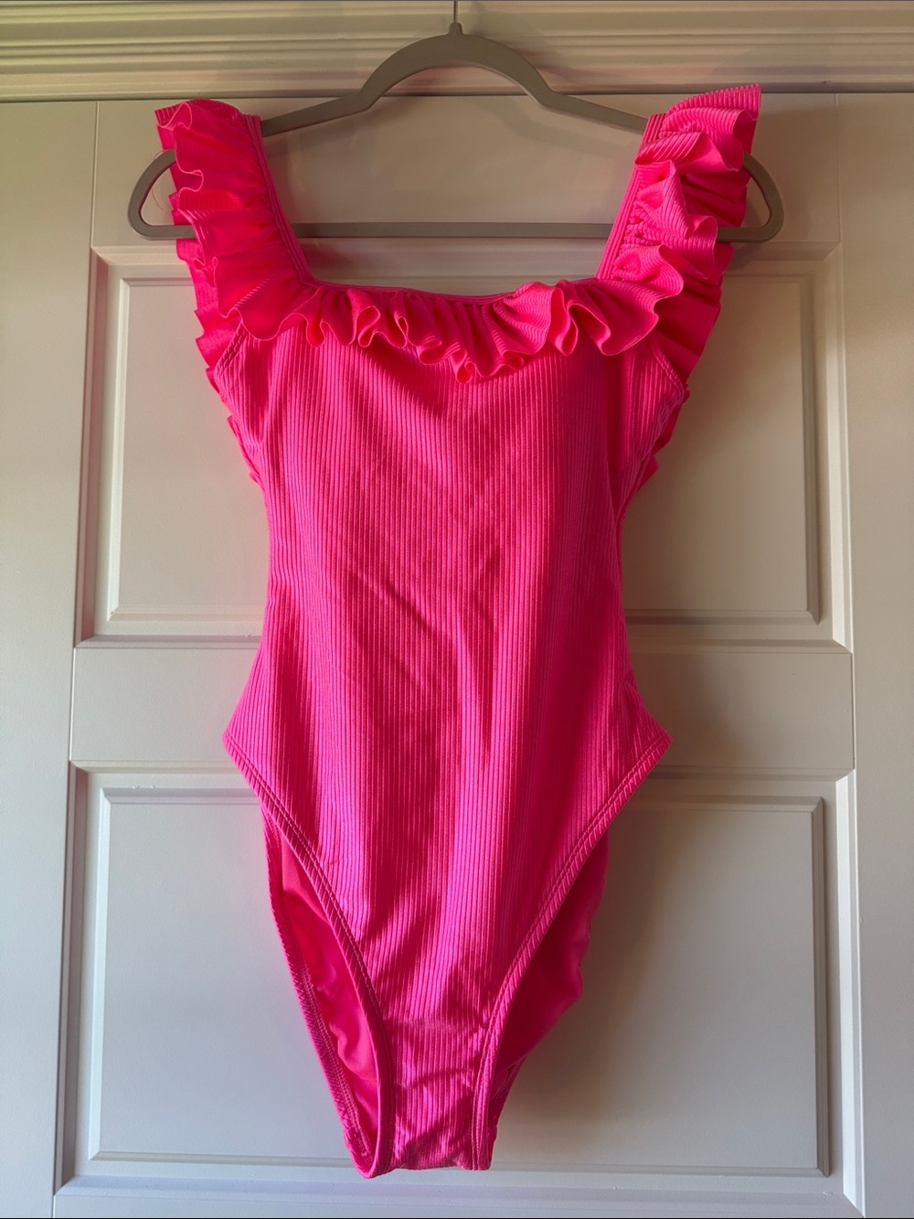 Lilly Pulitzer Hot Pink Ruffle One-Piece Swimsuit